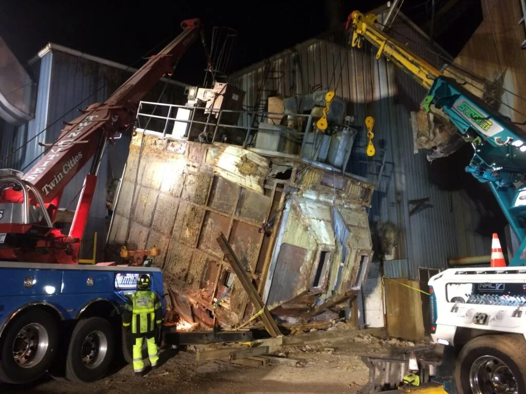 Twin Cities Transport and Recovery HD Recovery Building rotated