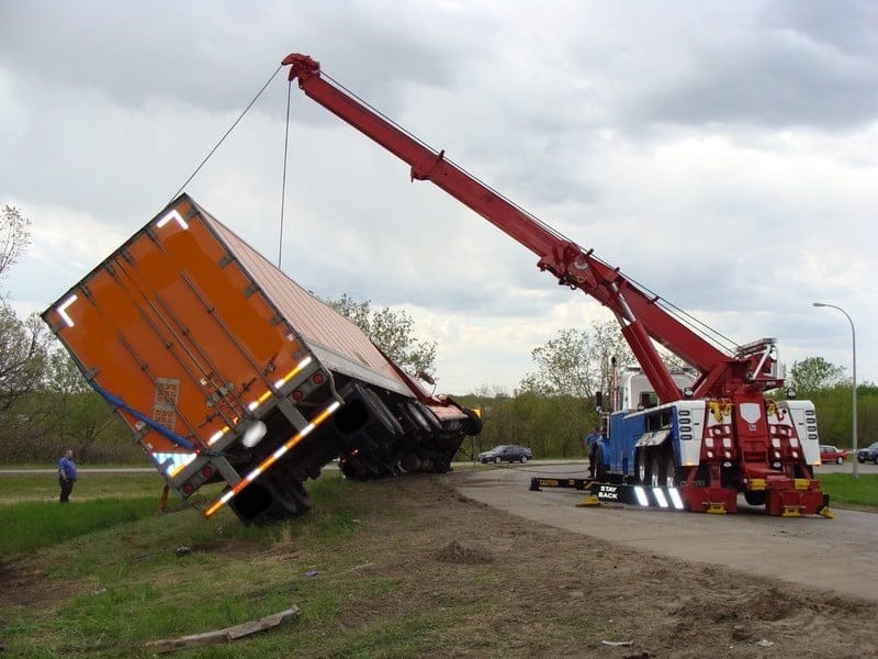 St. Paul semi towing
